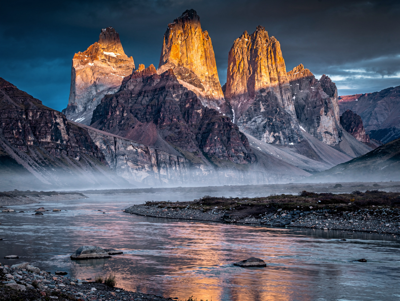 Jagged granite towers in Patagonia